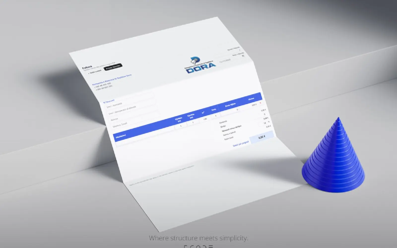 DORA Invoice App project preview